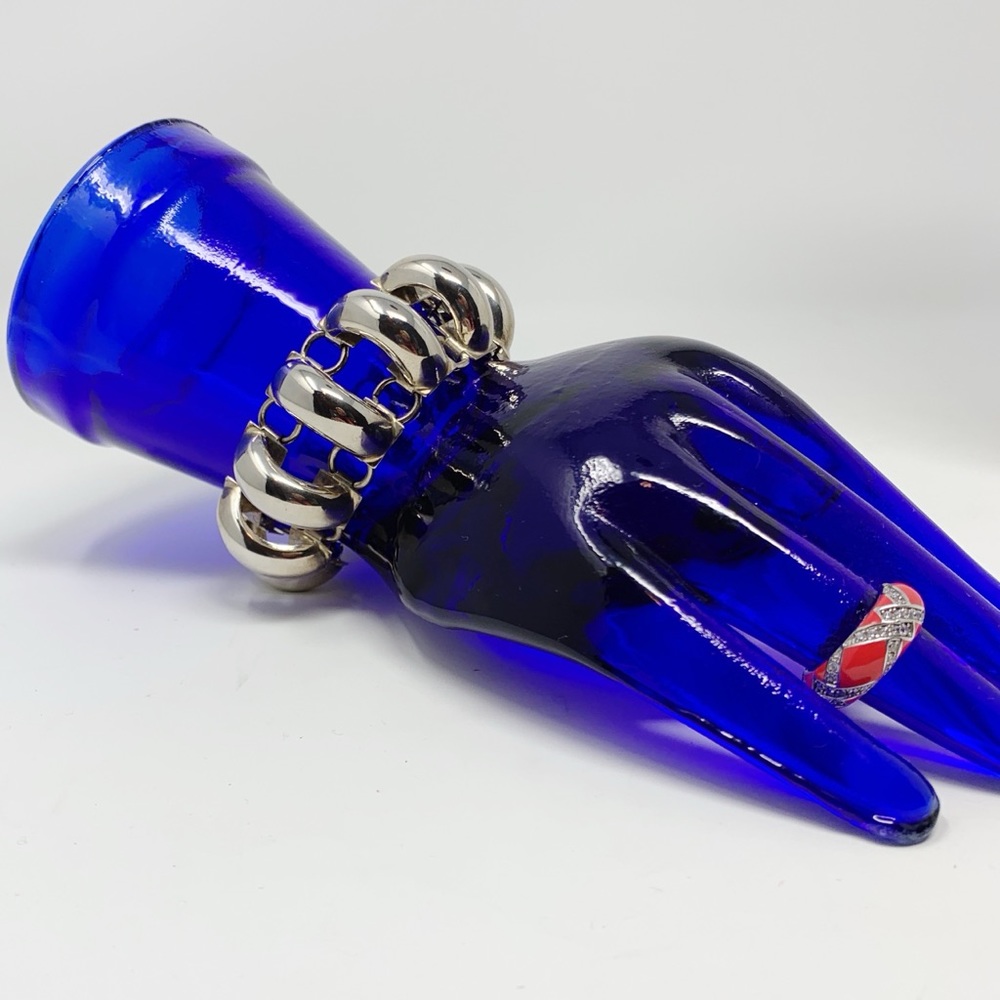 VTG Silver Architectural Statement Bracelet